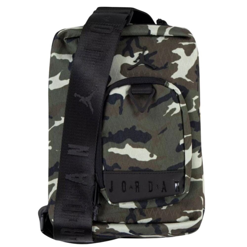 Jordan Hesi Sling Pack Crossbody Bag Cordura Green Camo Travel Shoulder Bag